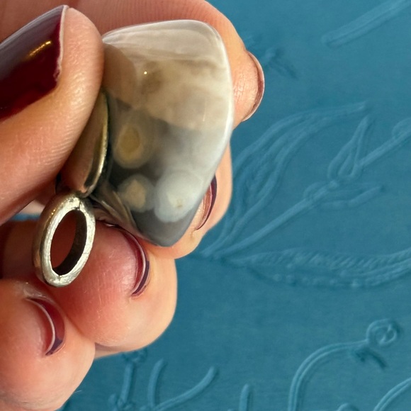 🩷 NEW Botswana Agate Gemstone Pendant 1” STUNNING RARE - Picture 6 of 12